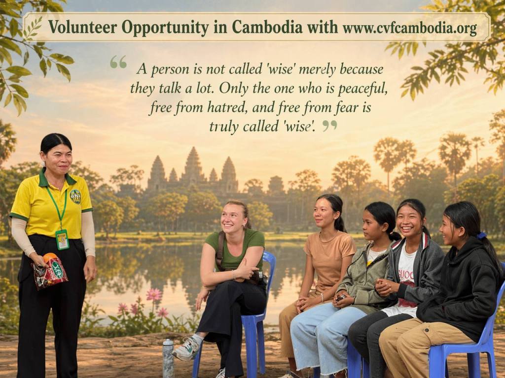 "Low-cost volunteer opportunities in Cambodia featuring comfortable, air-conditioned rooms with Cambodia Volunteer Foundation."